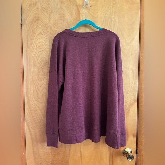 Time and Tru Plum Crewneck Size Large NWT - Picture 5 of 6